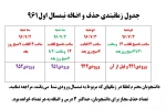 زمانبندی حذف و اضافه نیمسال اول 96 2