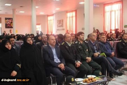 گردهمایی دانشجویان آموزشکده فنی دختران بجنورد و فرماندهی نیروی انتظامی  استان خراسان شمالی به مناسبت 10نوامبر روز جهانی علم در خدمت صلح و توسعه 4