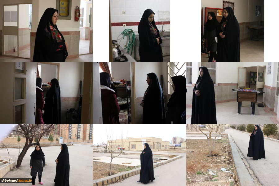بازدید ریاست آموزشکده از خوابگاه  2