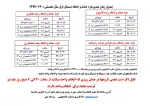 جدول زمانبندی بازه حذف و اضافه 2