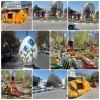 نصب اِلمان های نوروزی طراحی شده توسط دانشجویان آموزشکده دختران بجنورد در سطح میادین و پارک های شهر 2