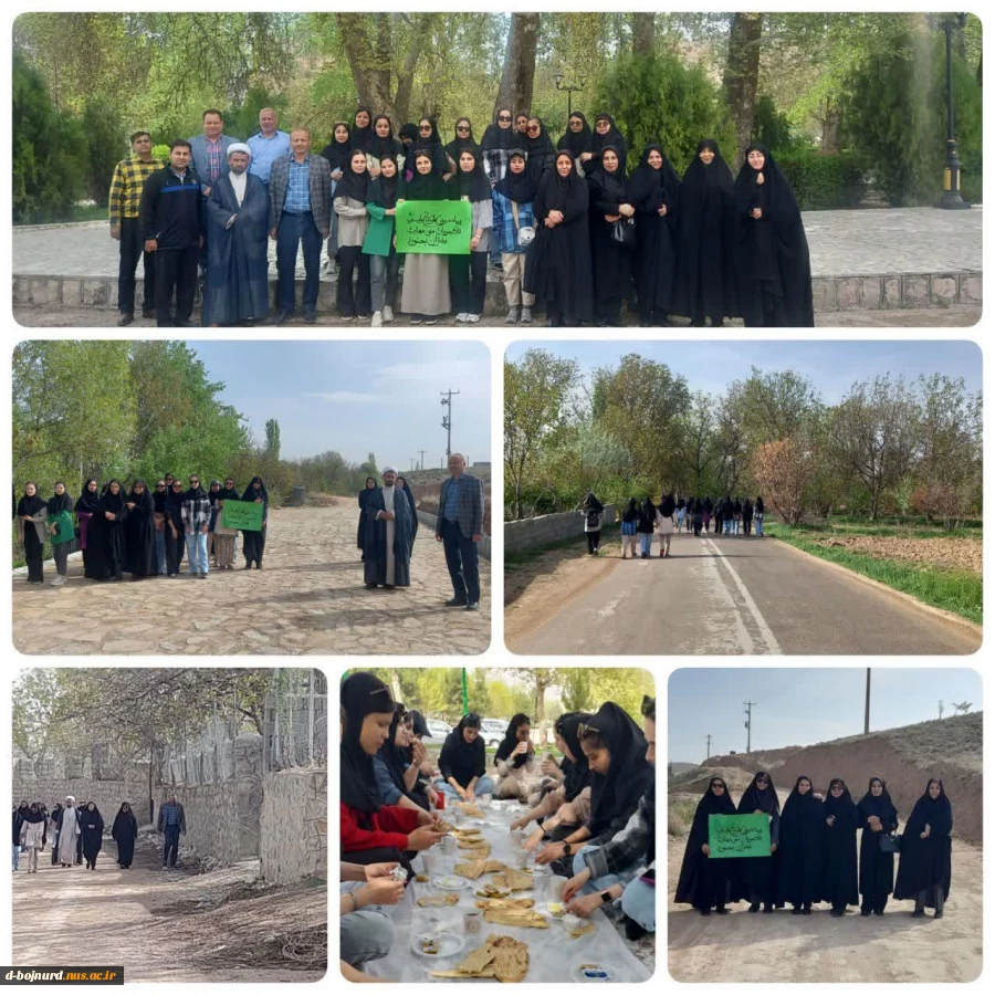 برگزاری پیاده روی صبحگاهی دانشگاهیان آموزشکده ملی مهارت دختران بجنورد 2