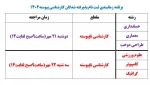 جدول زمانبندی ثبت نام پذیرفته شدگان کارشناسی پیوسته ۱۴۰۴ 2