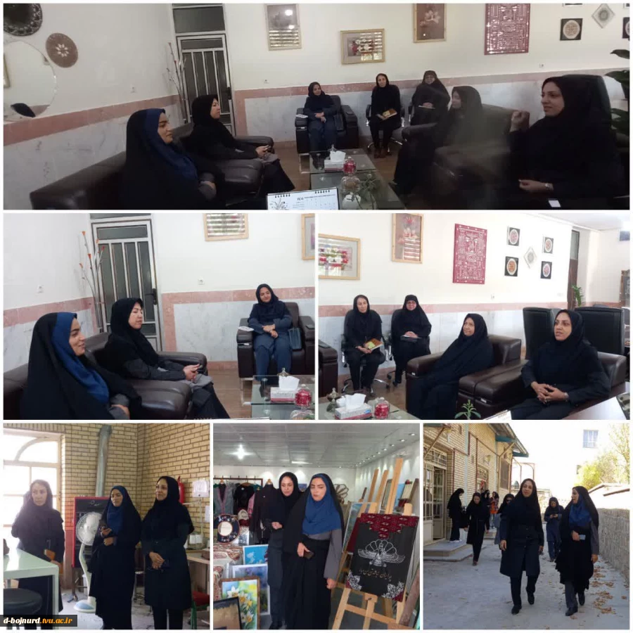 بازدید مدیرکل محترم امور بانوان و خانواده استانداری خراسان شمالی از آموزشکده ملی مهارت دختران بجنورد 2