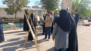 برپایی رویداد هنری ۱۶۸ به یاد کودکان مدرسه شجره طیبه میناب در آموزشکده دختران بجنورد 2