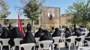 برپایی رویداد هنری ۱۶۸ به یاد کودکان مدرسه شجره طیبه میناب در آموزشکده دختران بجنورد 3
