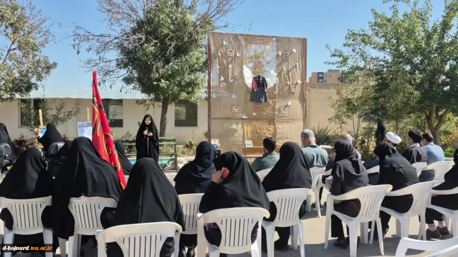 برپایی رویداد هنری ۱۶۸ به یاد کودکان مدرسه شجره طیبه میناب در آموزشکده دختران بجنورد 3