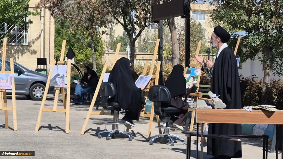 برپایی رویداد هنری ۱۶۸ به یاد کودکان مدرسه شجره طیبه میناب در آموزشکده دختران بجنورد 4